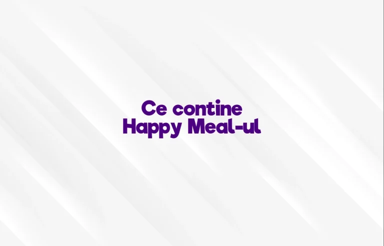 ce contine happy meal