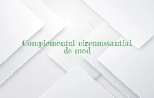 complement circumstantial de mod